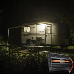 Duracell® - 1200W 12 DC 115 AC Modified Sine Wave Power Inverter -Magma Store drinv1200 3