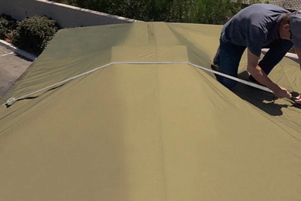 Eevelle® EX2TH2324T - Expedition™ S2 Toy Hauler Trailer Cover (Tan, Up To 24') 2 Eevelle® EX2TH2324T - Expedition™ S2 Toy Hauler Trailer Cover (Tan, Up To 24') - Image 2