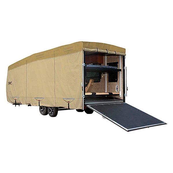Eevelle® EX2TH2728T - Expedition™ S2 Toy Hauler Trailer Cover (Tan, Up To 28') 1 Eevelle® EX2TH2728T - Expedition™ S2 Toy Hauler Trailer Cover (Tan, Up To 28')