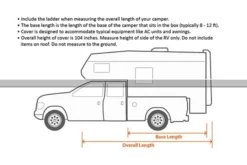 Eevelle® EXTC1012 - Expedition™ Truck Camper Cover (Gray, Up To 12') -Magma Store expedition truck camper cover 2 1