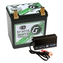 Braille Battery® - Green Lite™ 12 V Lithium Battery And Rapid Charger Kit And Engine Starter