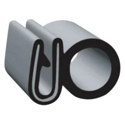 Clean Seal® G7011-S-50 - Universal 50' Black EPDM Sponge Rubber Door/Window Single Bulb Seal