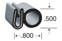 Clean Seal® - Universal 50' Black EPDM Sponge Rubber Door/Window Single Bulb Seal -Magma Store g7011 s 50 2