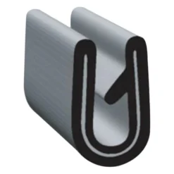 Clean Seal® G7033-50 - 50' Black EPDM Sponge Rubber Door/Window U-Seal