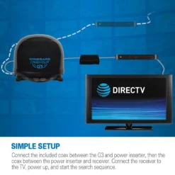 Winegard® GM-9000 - Carryout G3™ White Portable 2 Receivers Satellite TV Antenna -Magma Store gm 9000 3