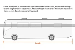 Eevelle® GLRVA2830G - Goldline™ Class A Motorhome Cover (Gray, Up To 30') -Magma Store goldline rv cover a class gray 19 5