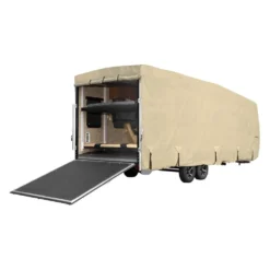 Eevelle® GLRVTH1416T - Goldline™ Toy Hauler Trailer Cover (Tan, Up To 16')