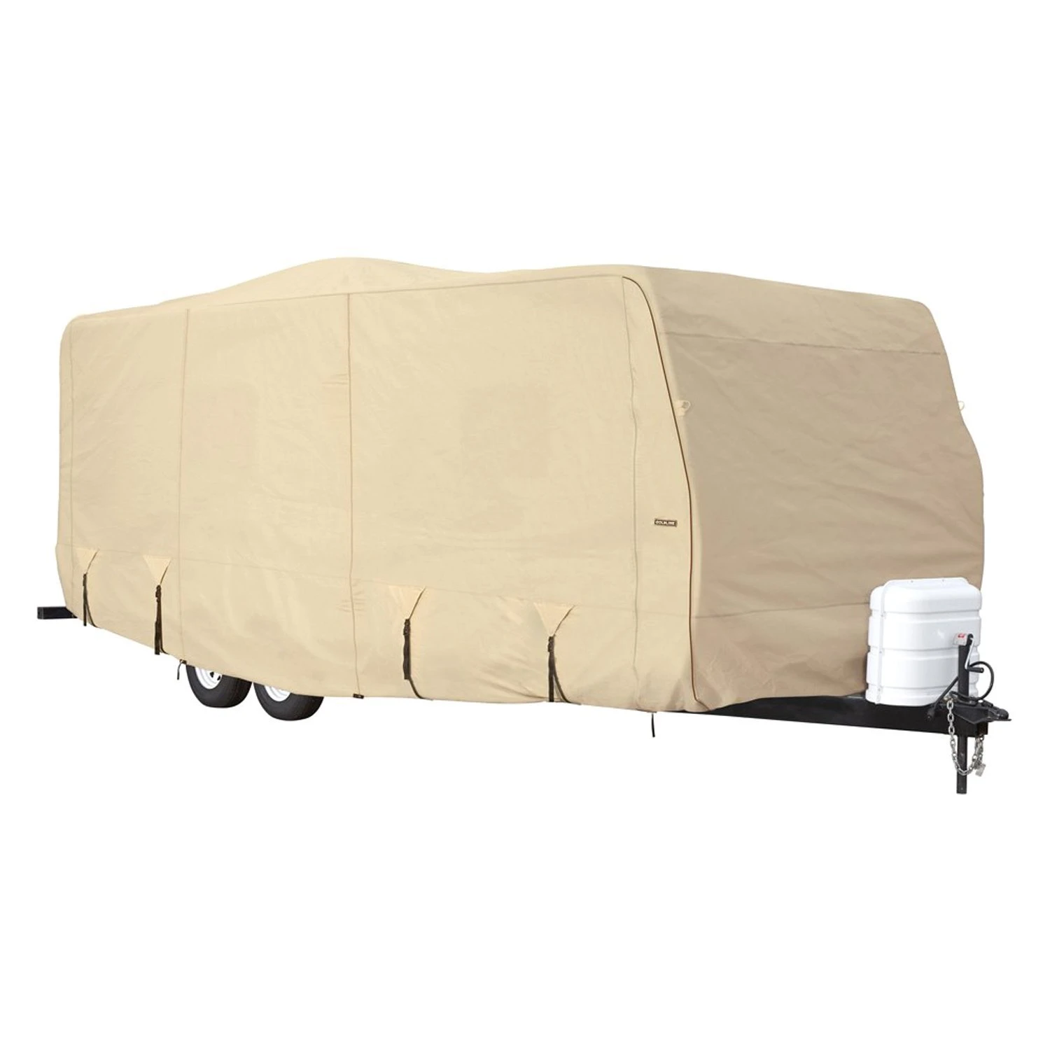 Eevelle® GLRVTT4446T - Goldline™ Travel Trailer Cover (Tan, Up To 46.4') 1 Eevelle® GLRVTT4446T - Goldline™ Travel Trailer Cover (Tan, Up To 46.4')