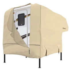 Eevelle® GLRVTC1012T - Goldline™ Truck Camper Cover (Tan, Up To 20.2')
