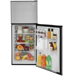 GE Appliances® - 9.8 Cu. Ft. 12 Volt DC Power Top-Freezer Refrigerator -Magma Store gpv10fsnsb 6