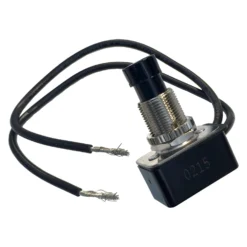 Gardner Bender® GSW-21 - Single SPST On/Off Black Maintained Contact Push-Button Switch