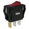 Gardner Bender® GSW-42 - Single SPST On/Off Black Rocker Switch