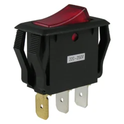 Gardner Bender® GSW-42 - Single SPST On/Off Black Rocker Switch