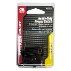 Gardner Bender® - Single SPST On/Off Rectangular Black Rocker Switch -Magma Store gsw 45 2
