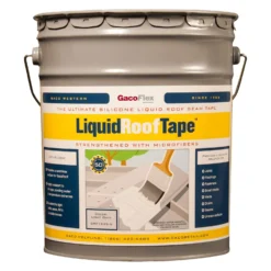 Heng's® HGRF1625 - 5 - LiquidRoofTape™ 640 Oz. Light Gray Roof Coating