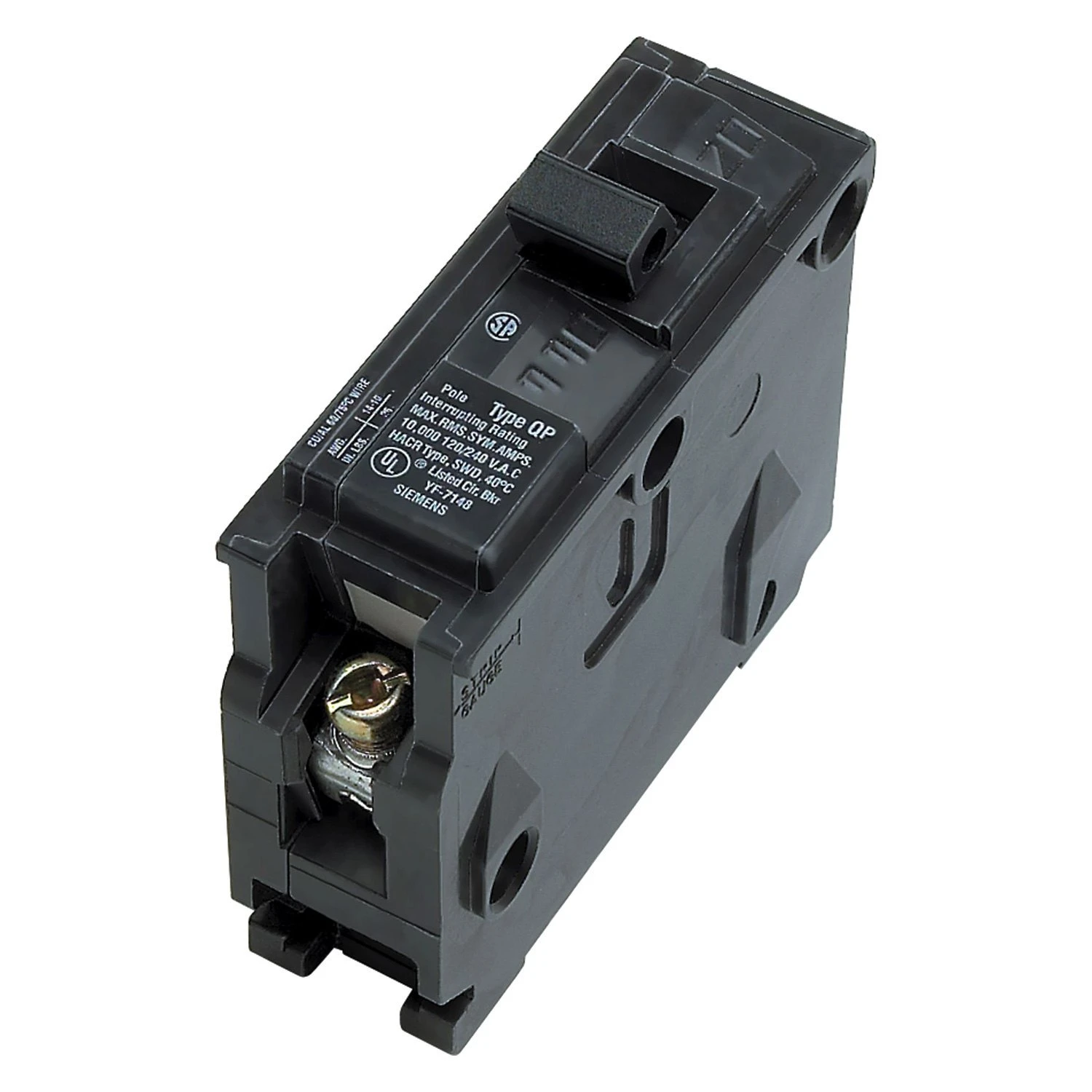 Parallax® - Siemens™ 1 Pole 120V/240V 20A QP Circuit Breaker 1 Parallax® - Siemens™ 1 Pole 120V/240V 20A QP Circuit Breaker