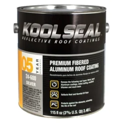 Kool Seal® - Premium 115 Oz. Fibered Metal Silver Roof Coating
