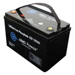 AIMS Power® - 12V 100Ah LiFePO4 Lithium Iron Phosphate Battery With Bluetooth Monitoring -Magma Store lfp12v100b 6