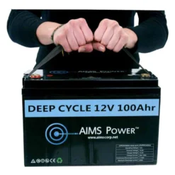 AIMS Power® - 12V 100Ah LiFePO4 Lithium Iron Phosphate Battery With Bluetooth Monitoring -Magma Store lfp12v100b 8