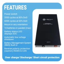 AIMS Power® - 24V 400AMP LiFePO4 Industrial Grade Lithium Battery -Magma Store lfp24v400a 2