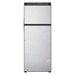 Norcold® N10DCBSSR - Polar™ 10 Cu Ft Black Stainless Steel Right Hand AC/DC Built-In Double Door RV Refrigerator & Freezer