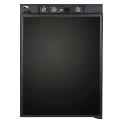 Norcold® N306L - N Series 2.7 Cu Ft Black Left Hand AC/DC Built-In Compact Single Door RV Refrigerator & Freezer