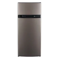 Norcold® N4150AGL - N Series 5.3 Cu Ft Charcoal Gray Left Hand AC/DC/LP Gas Built-In Compact Double Door RV Refrigerator & Freezer