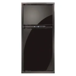 Norcold® NA7LX.3R - Polar™ 7 Cu Ft Black Right Hand AC/DC/LP Gas Built-In Double Door RV Refrigerator & Freezer