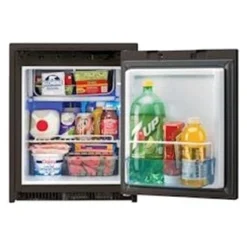 Norcold® NR740BB - NR Series 1.7 Cu Ft Black Right Hand AC/DC Built-In Compact Single Door RV Refrigerator & Freezer
