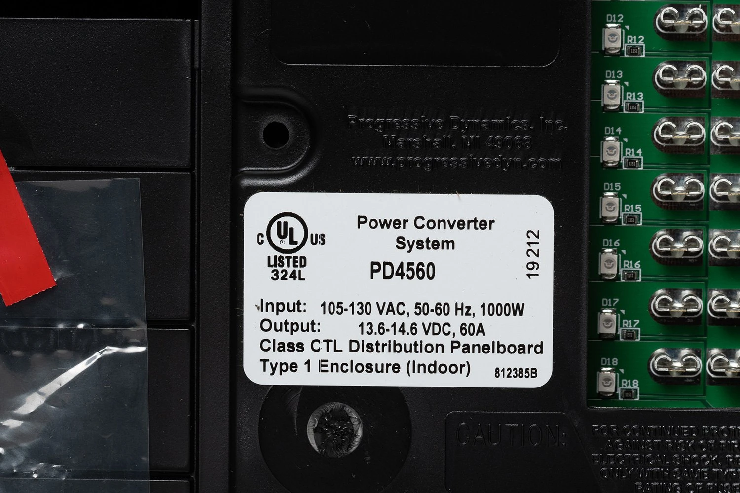 Progressive Dynamics® - 4500 Series Distribution Panel With 12 AC/18 DC Branches 6 Progressive Dynamics® - 4500 Series Distribution Panel With 12 AC/18 DC Branches - Image 6