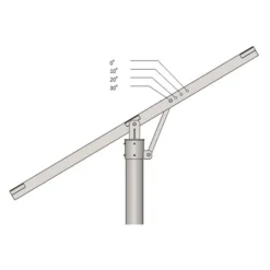 AIMS Power® - 6-Panel Single Pole Mount Rack -Magma Store pv 6x250pole 5