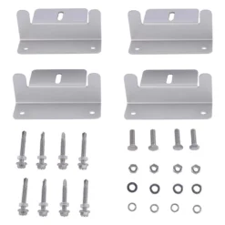 AIMS Power® - 4-Pc Solar Panel Z Bracket Mounting Kit