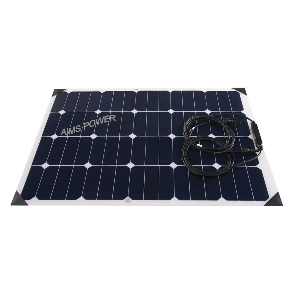 AIMS Power® - 60W Flexible Bendable Slim Monocrystalline Solar Panel 1 AIMS Power® - 60W Flexible Bendable Slim Monocrystalline Solar Panel