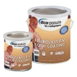 Dicor® RPFRCT1 - 128 Oz. Acrylic Fiberglass Tan Roof Coating