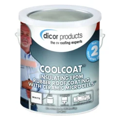 Dicor® RPIRC1 - CoolCoat™ 128 Oz. Acrylic EPDM Rubber White Roof Coating