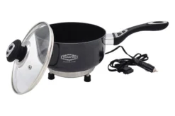RoadPro® - 12 V Non-Stick Surface Portable Saucepan -Magma Store rpsp225ns 3