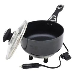 RoadPro® - 12 V Non-Stick Surface Portable Saucepan -Magma Store rpsp225ns 4