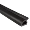 Fairchild® - 50' Black EPDM Sponge Rubber D-Seal With HATs Tape & Wiper