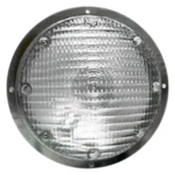 Optronics® RVSL21P - Round Clear Lens Silver Case LED Porch/Utility Light