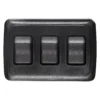 RV Designer® - Triple SPST On/Off Black Lighting Switch