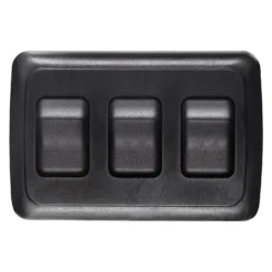 RV Designer® - Triple SPST On/Off Black Lighting Switch