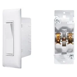 RV Designer® S843 - AC Self Contained™ Single SPST On/Off Ivory Lighting Switch