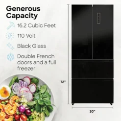 Way Interglobal® - Everchill™ High-Capacity 16.2 Cu Ft French 4 Doors RV Refrigerator -Magma Store srm 418cb 6