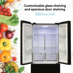 Way Interglobal® - Everchill™ High-Capacity 16.2 Cu Ft French 4 Doors RV Refrigerator -Magma Store srm 418cb 8