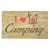 Kittrich® STRB-14861-06 - "I Love Camping" 18" X 30" Rubber Door Mat