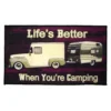 Kittrich® STRB-14862-12 - "Life Is Better When You Are Camping" 18" X 30" Rubber Designer Comfort Kitchen Mat