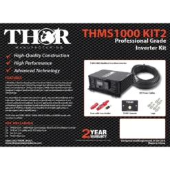 Thor® - 1000W Modified Sine Wave Inverter Kit -Magma Store thms1000 kit2 2 1