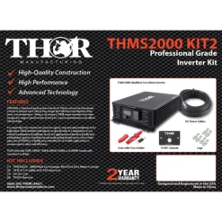 Thor® - 2000W Modified Sine Wave Inverter Kit -Magma Store thms2000 kit2 2