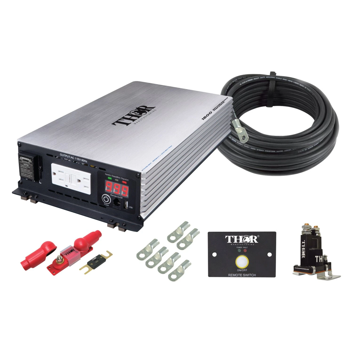 Thor® THPW1500 KIT3 - 1500W Pure Sine Wave Inverter Kit 1 Thor® THPW1500 KIT3 - 1500W Pure Sine Wave Inverter Kit