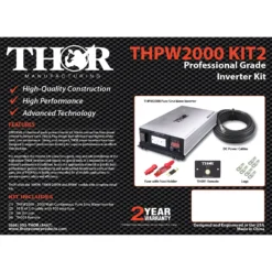 Thor® - 2000W Pure Sine Wave Inverter Kit -Magma Store thpw2000 kit2 2
